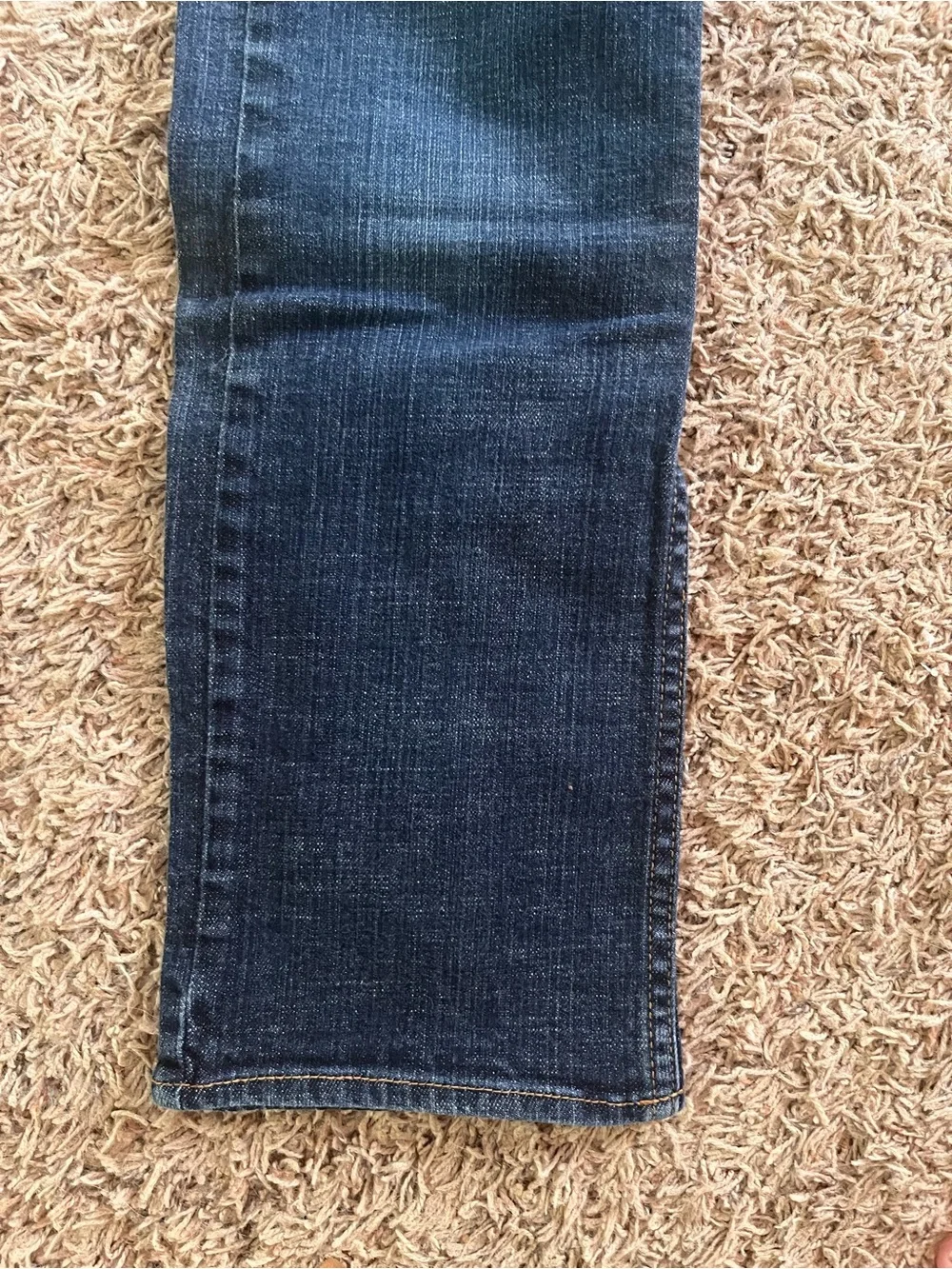 DC Kids Dark Blue Straight Jeans with Orange Stitching